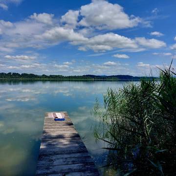 Ferienwohnung für 4 Personen, mit Terrasse und Balkon/Terrasse, kinderfreundlich in Waging am See