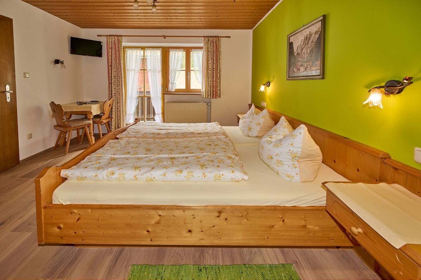 Haus Brandl - Doppelzimmer Nr. 3, 2 Personen mit Dusche/Wc/Balkon, Obergeschoss in Hintersee, Ramsau bei Berchtesgaden