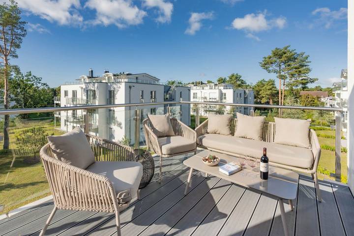 Ganze Wohnung, Ferienwohnung Goldfisch mit Terrasse, Sauna & Freizeiztbereich in Zirchow, Usedom