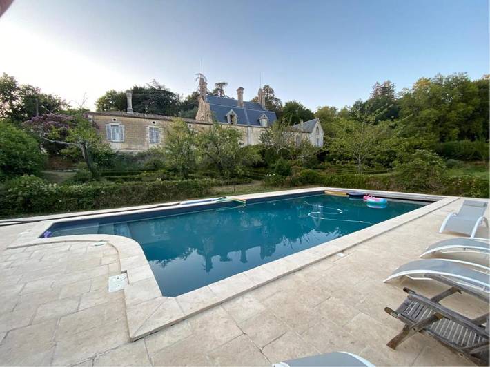 Maison de vacances pour 15 personnes, avec jardin ainsi que piscine et vue
