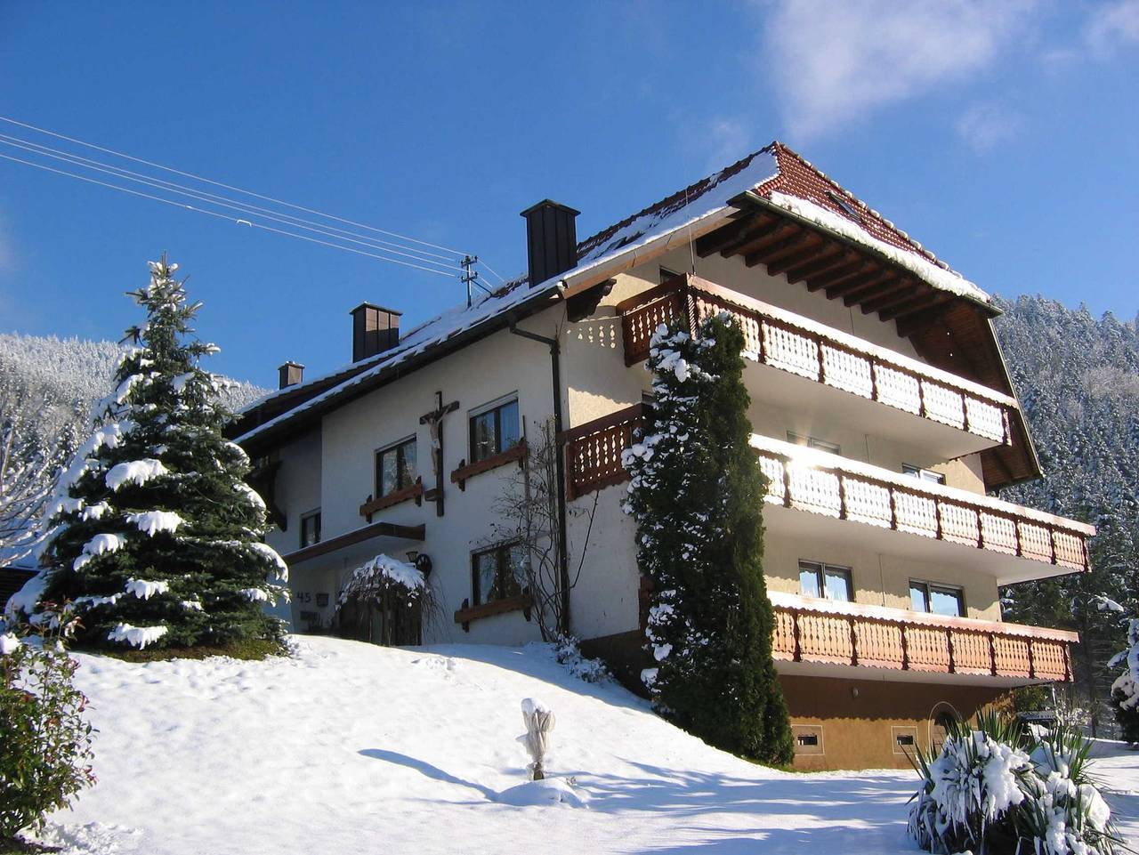 Ganze Ferienwohnung, Mosertonihof - Ferienwohnung Ebersbachblick, ca. 100qm, 2 Schlafräume, max. 8 Personen , 2 - 8 Personen in Elzach, Mittlerer Schwarzwald