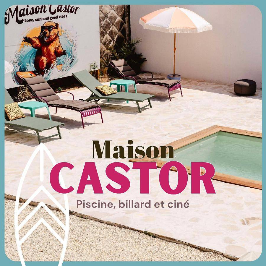 Maison Castor, balnéo et billard chez Ivona Vacances in Mimizan, Côte d’Argent