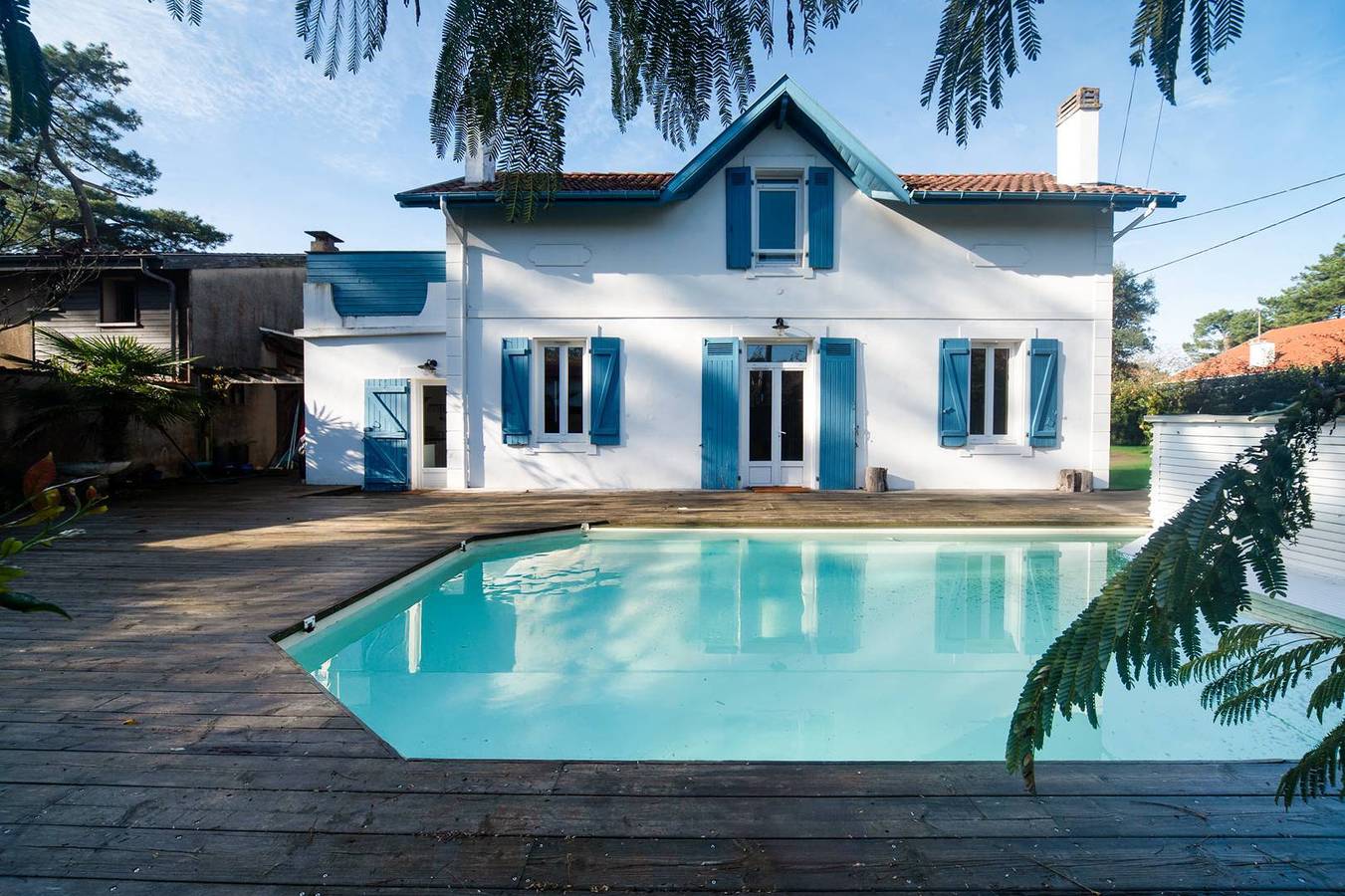 Capbreton.Villa Moana pour 10 personnes. Piscine chauffée et Jacuzzi- Wifi gratuit in Capbreton, Côte d’Argent