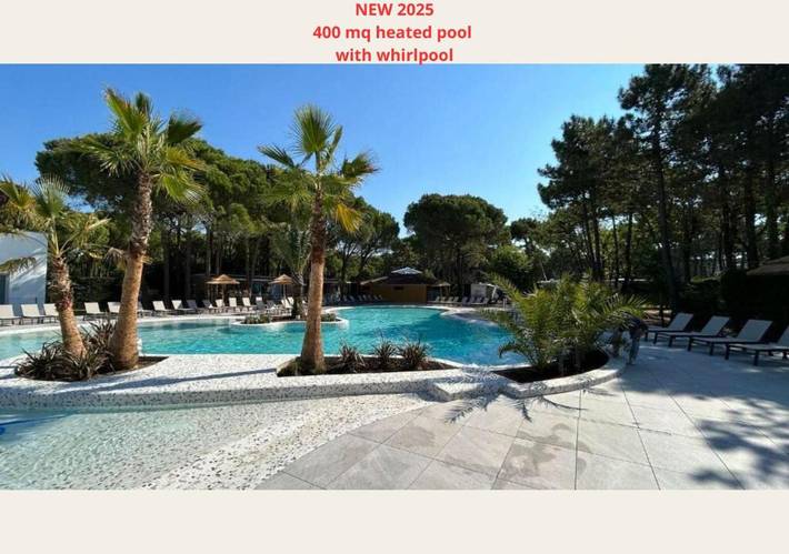 Ferienwohnung für 5 Personen, mit Balkon und Terrasse sowie Garten und Pool in Bibione
