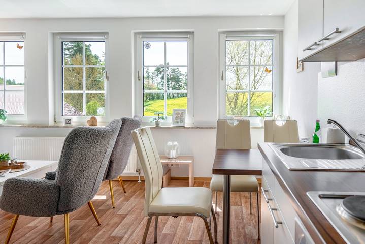 Appartement entier, Appartement de vacances 'Haus am Grün Apartment 2 "Sunshine"' – votre refuge au cœur de la nature in Herzberg am Harz, Harzvorland