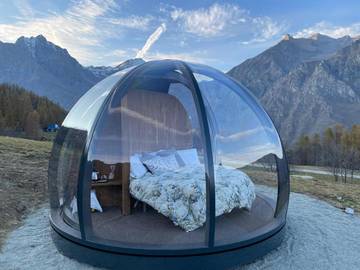Camping für 2 Personen, mit Garten und Ausblick in Norditalien
