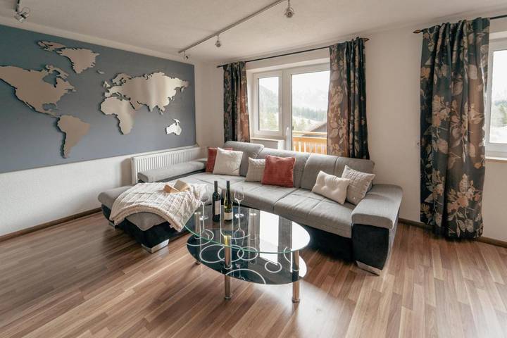 Vakantieappartement voor 4 personen, met uitzicht en balkon in Lermoos