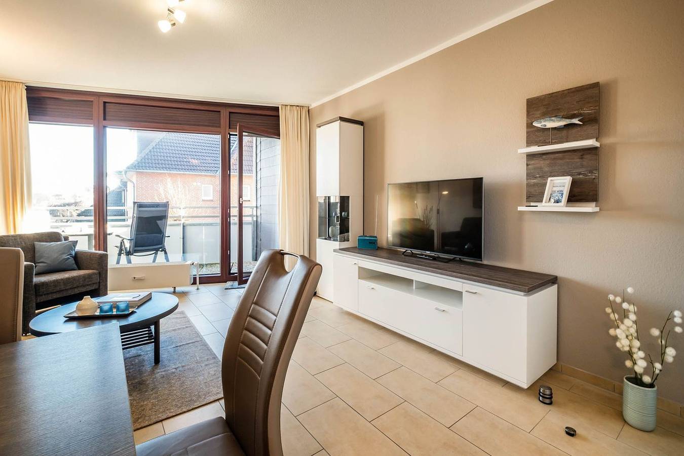 Ganze Wohnung, Liebevoll eingerichtete Ferienwohnung mit 1 Schlafzimmer in bester Lage in Hafen Büsum, Hauptstrand Büsum