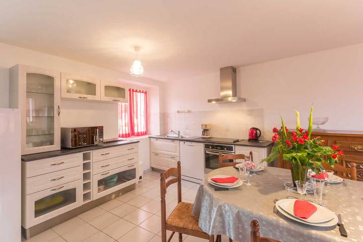 Maison de vacances pour 5 personnes, avec Terrasse ainsi que Jardin et Vue à Questembert
