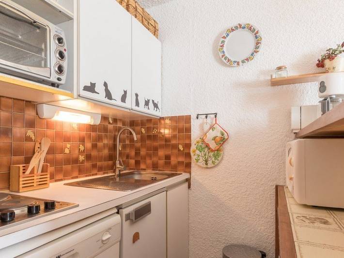 Ganze Wohnung, Studio gemütlich in den Hautes-Alpes für 4 Personen mit privatem Garten und Parkplatz in Saint-Chaffrey, Serre Chevalier