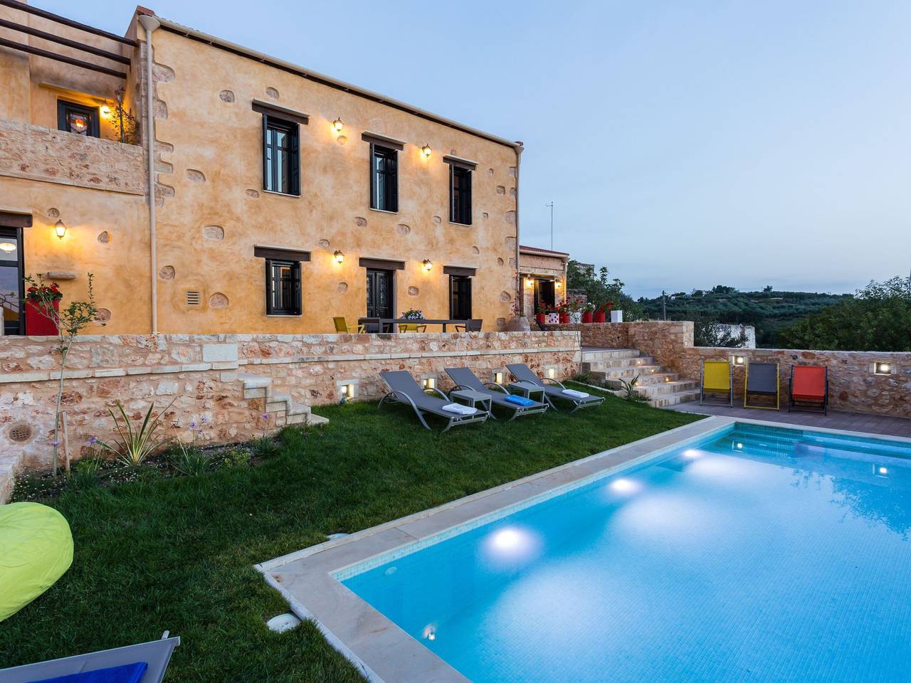Freistehendes Ferienhaus mit großem Pool in Rethymno und Umgebung