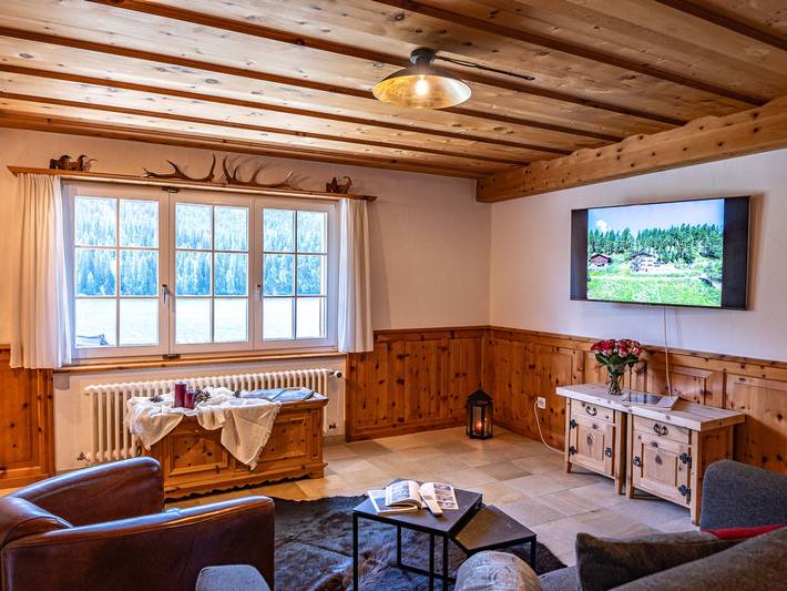 Ferienwohnung für 2 Personen, mit Terrasse und Garten sowie Seeblick und Ausblick in Graubünden - 3