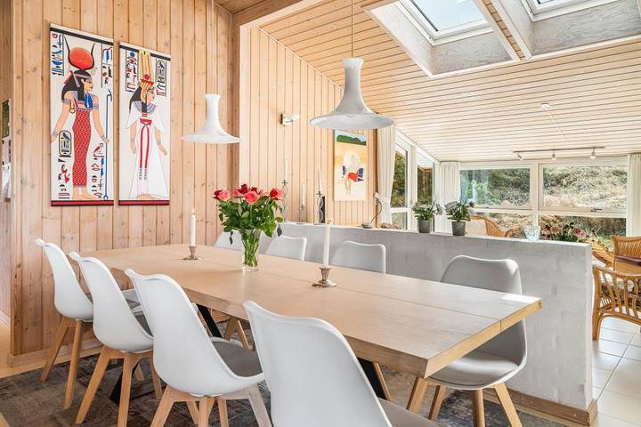 Ferienhaus mit einem schönen hellen Wintergarten Whirlpool und Sauna - Blåbærvej 18 in Henne, Varde
