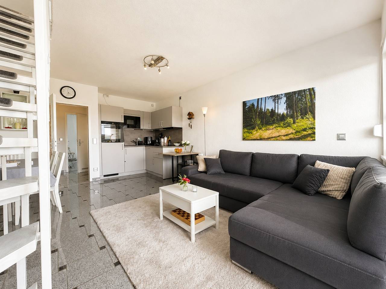 Appartement entier, Appartement de vacances pour 6 personnes avec terrasse in Schonach im Schwarzwald, Forêt-Noire du Sud