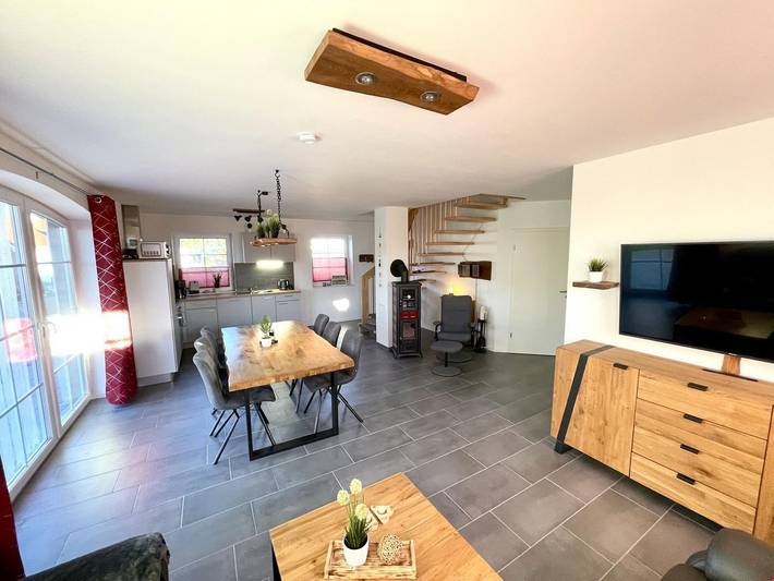 Ferienhaus für 8 Personen, mit Terrasse und Garten sowie Seeblick in Warin