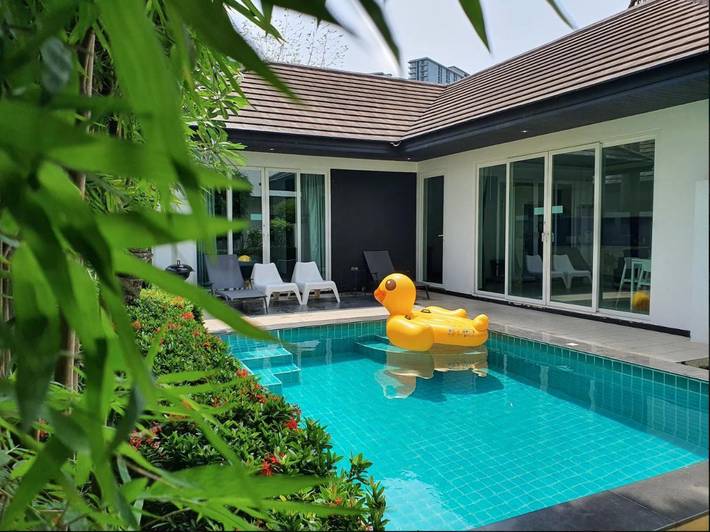 Villa pour 6 personnes, avec jardin ainsi que vue et piscine à Pattaya
