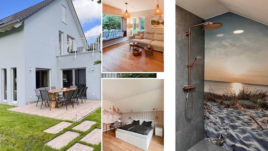 Ferienhaus für 10 Personen, mit Ausblick und Garten, mit Haustier in Usedom Stadt