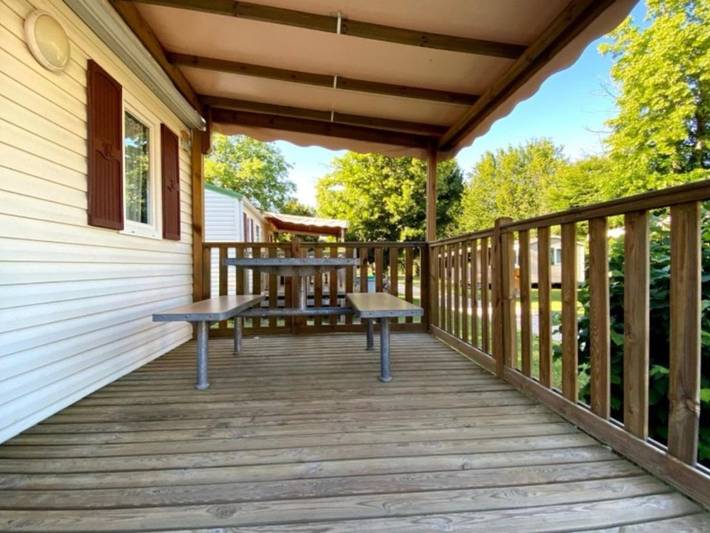 Mobil home pour 4 personnes, avec terrasse à Athée - 2