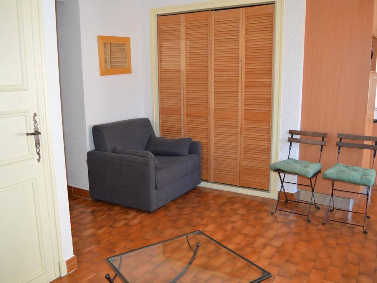 Ganze Wohnung, 2-Zimmer-Wohnung, 4 Schlafplätze, nahe Meer und Geschäften, Balkon, Haustiere erlaubt in La Côte Vermeille, Banyuls-sur-Mer