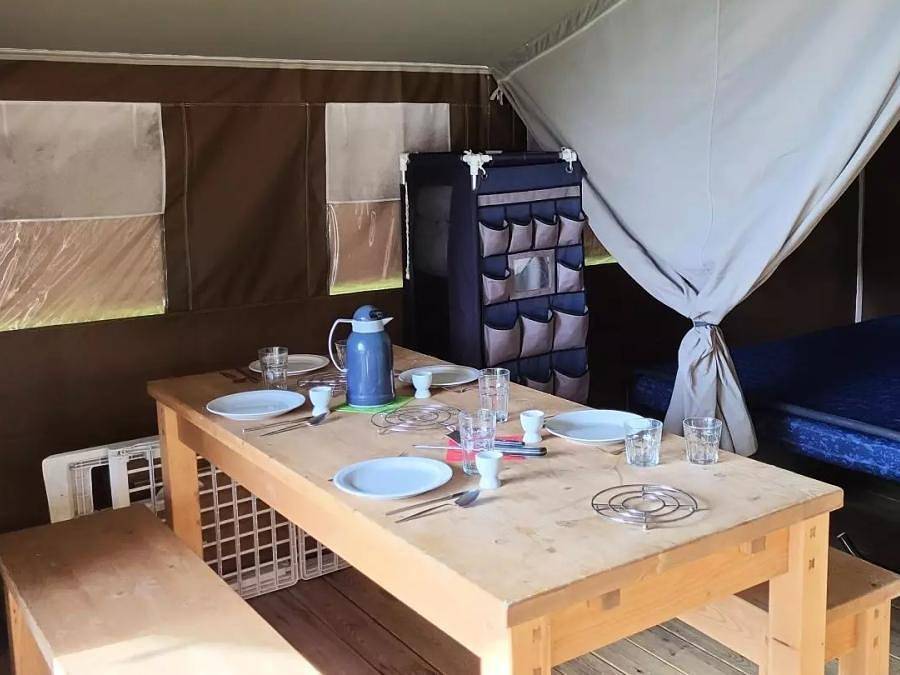 Camping La Colline - Safarizelt 5 personen - Lodge 3 Zimmer 5 Personen Ohne Sanitär in Luxemburg Provinz