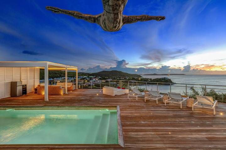 Location de vacances pour 6 personnes, avec piscine ainsi que vue et balcon dans Friars Bay Saint Martin - 3