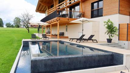 Gîte pour 2 personnes, avec jardin ainsi que piscine et vue à Freiamt