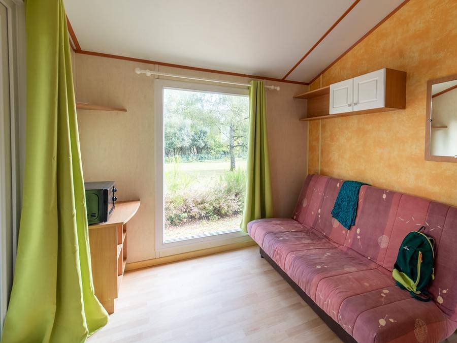 Camping Ushuaia Villages la Presqu ile - Chalet 4 personen - Chalet Eco 2 Zimmer 4 Personen in Royère-de-Vassivière, Regionaler Naturpark Millevaches en Limousin
