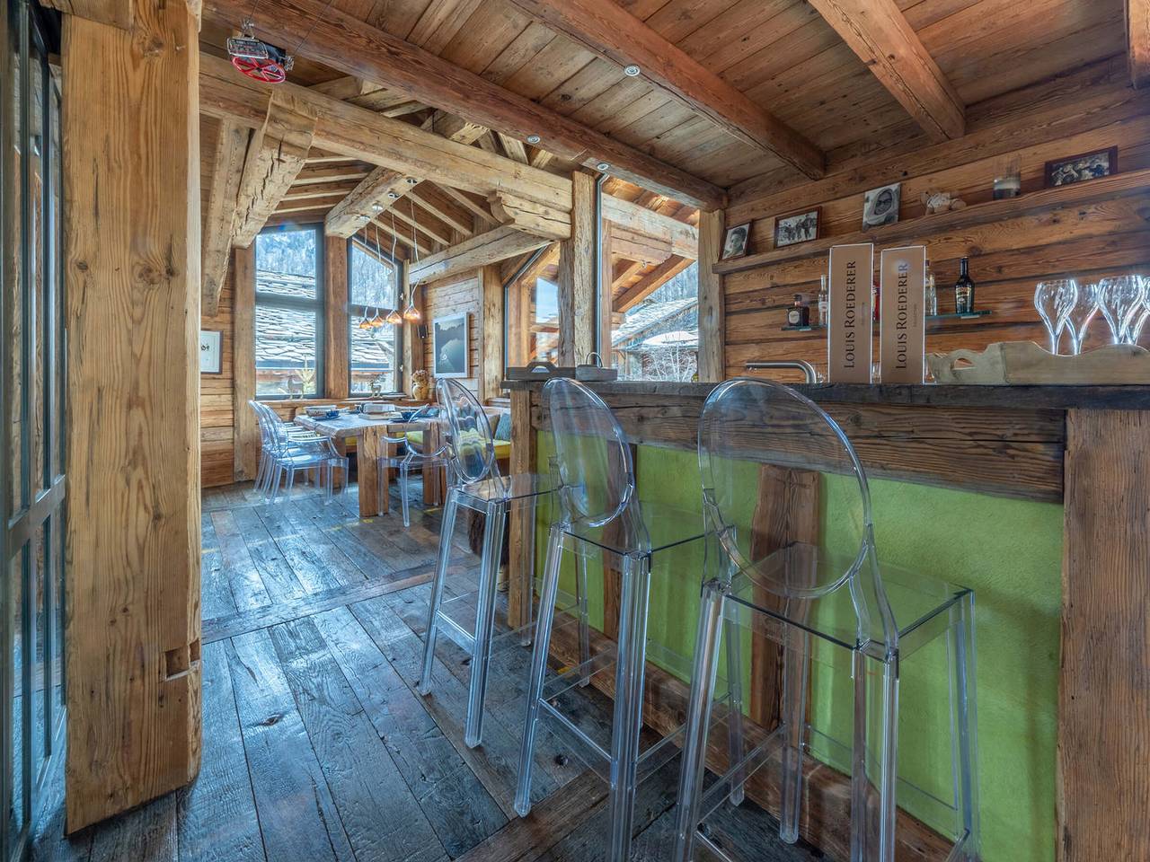 Luxuriöses Chalet in Val-d'Isère: Stilvolles Interieur, beheizter Pool, Hammam & atemberaubende Aussicht in Val-d'Isère, Nationalpark Vanoise