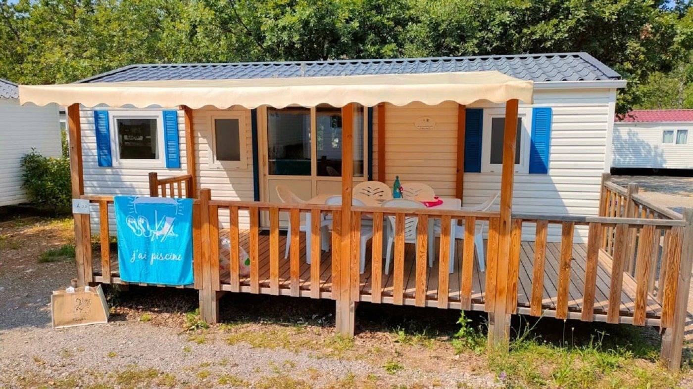 Zecamping 3* mobil-home clim 32m2 8 pers in Bauduen, Brignoles Region