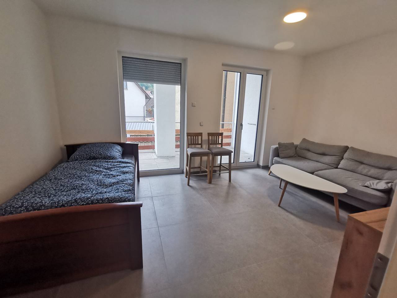 Entire apartment, Apartment 'Komfortneubauwohnung Braunsbach' with Mountain View, Shared Terrace and Wi-Fi in Braunsbach, Hohenlohe