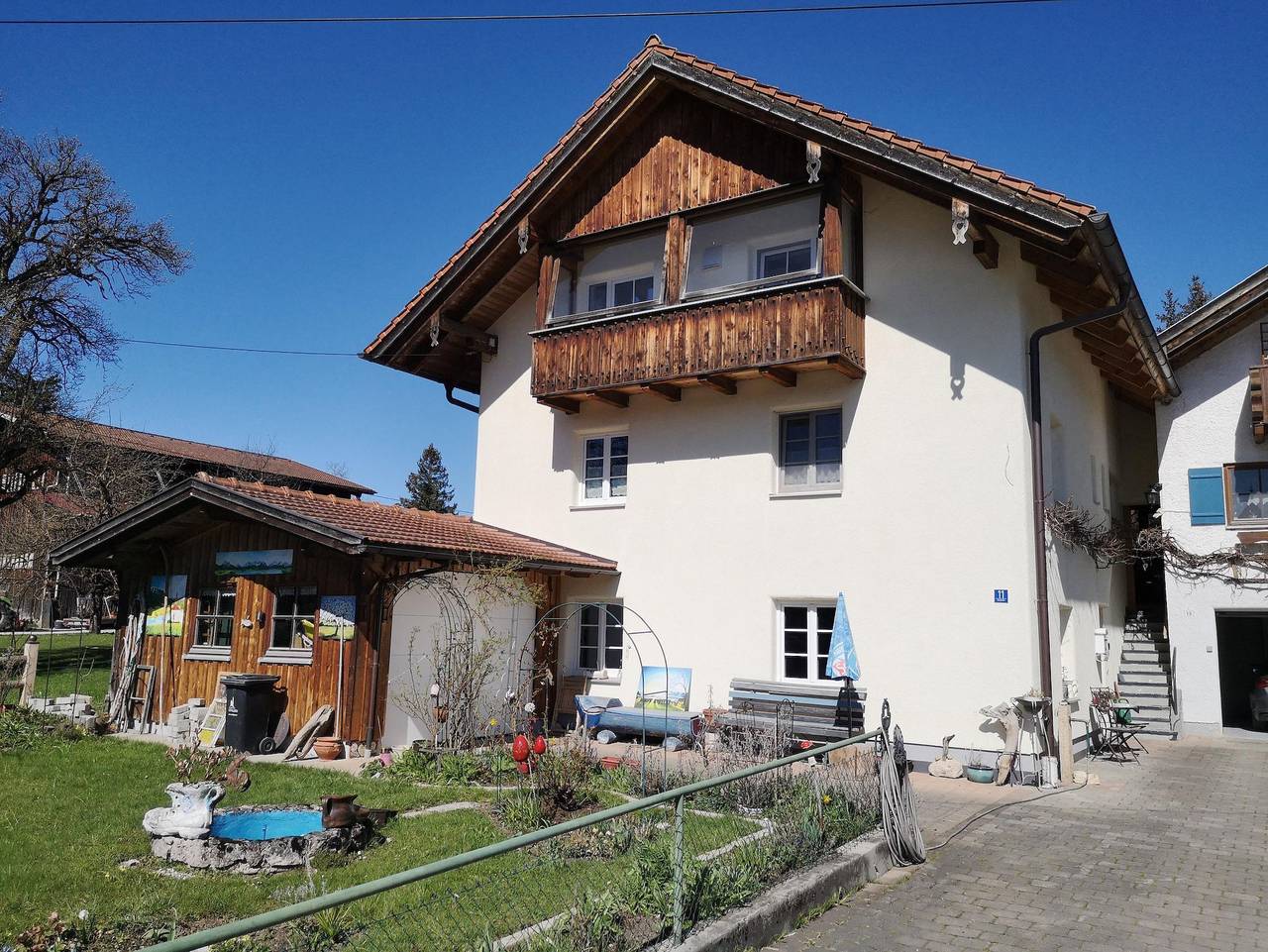 Ganze Ferienwohnung, Ferienwohnung Beim Schuster - Appartement/Fewo, Dusche, Wc, 1 Schlafraum in Seeg, Bayerisch Schwaben