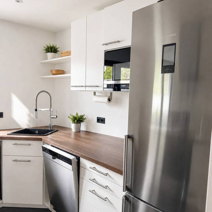 Hel lejlighed, Apartment 'Haus Biggeglück' with Private Roof Terrace & Walk to Lake Biggesee in Olpe, Biggesee