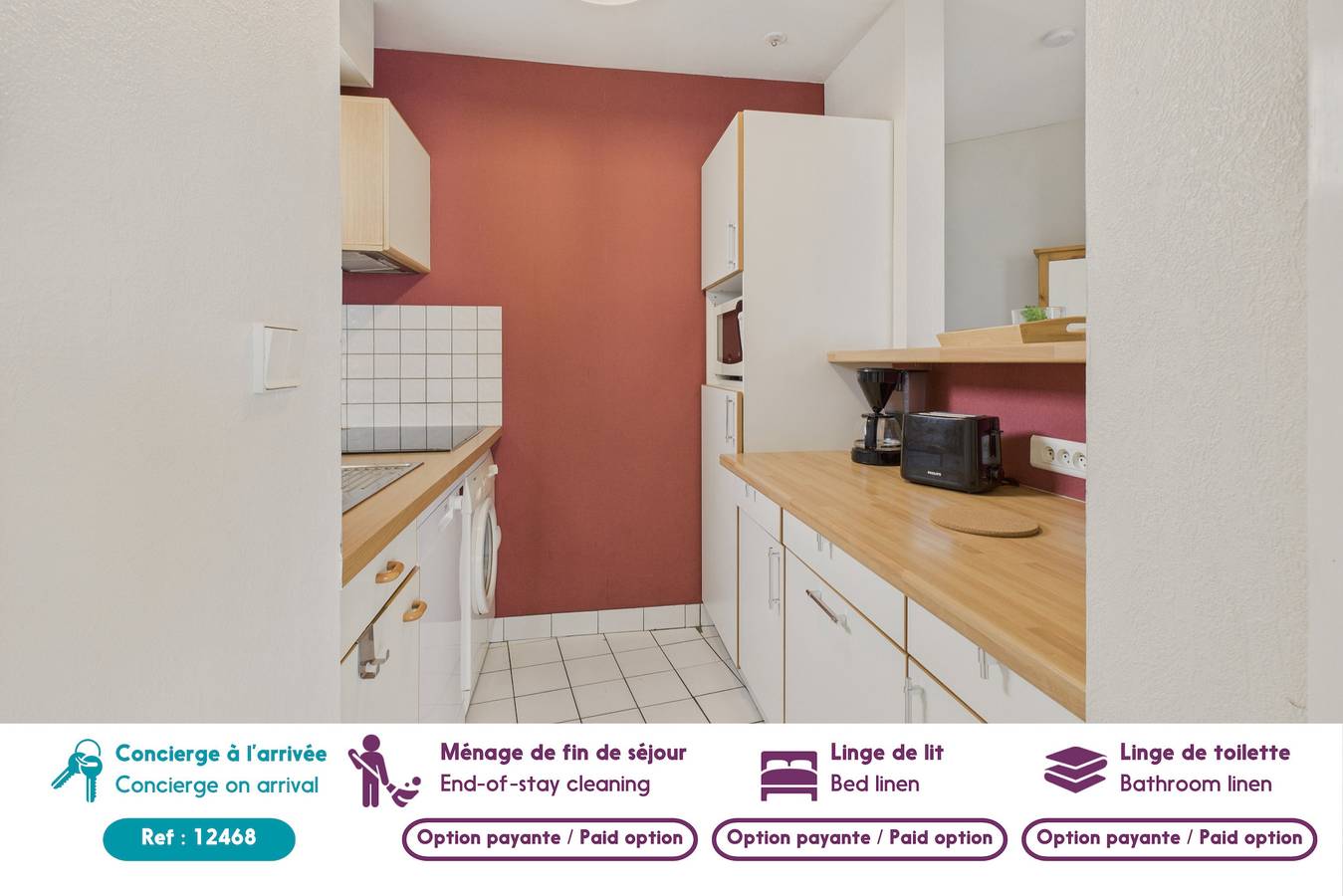 Apartamento entero, Vista al mar – a 25 m de la playa, 4 pax in Erquy, Côte d’Émeraude