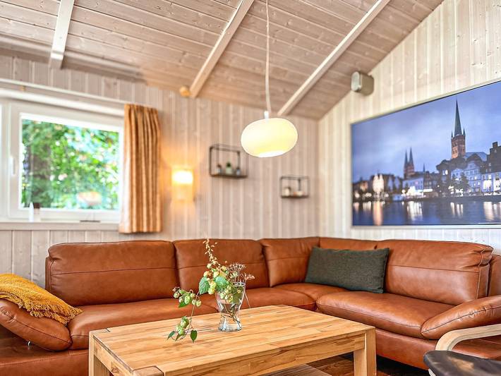 Ferienhaus mit Meerblick für 6 Personen, mit Garten und Whirlpool sowie Sauna, mit Haustier in der Lübeck