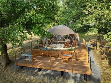 Tente pour 2 personnes, avec vue ainsi que terrasse et jardin dans le Gers