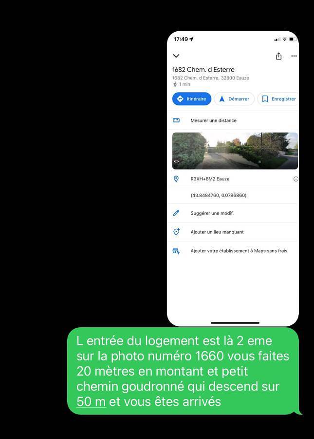 Appartement entier, Maisonnette 1 chb à la campagne in Eauze, Gers