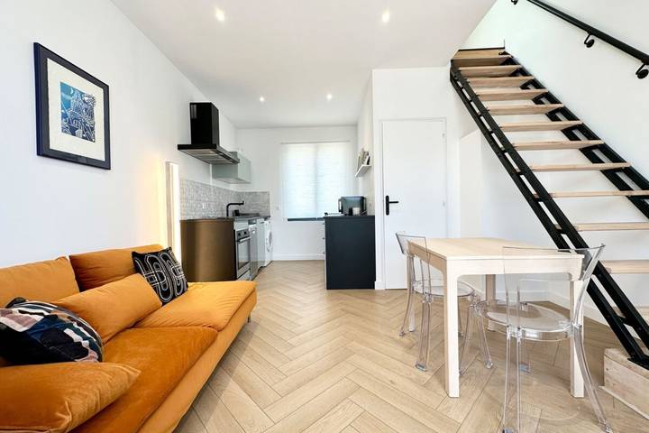 Entire apartment, Lovely ! Duplex de standing neuf – 250m des plages in Larmor-Plage, Côte des Mégalithes