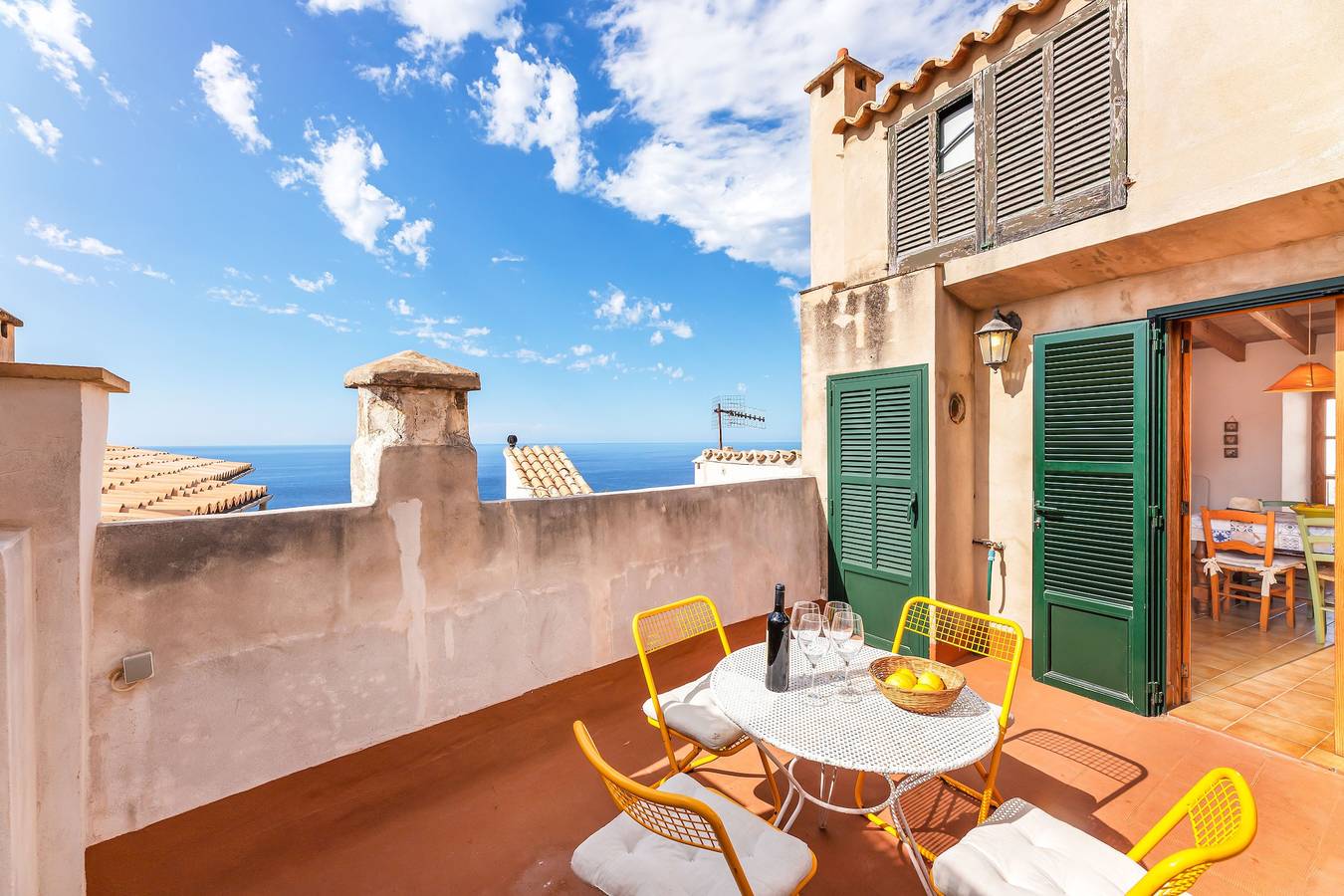 Maison de vacances 'Ca Sa Padrina' avec vue sur la mer, terrasse privée et Wi-Fi in Banyalbufar, Côte de Majorque