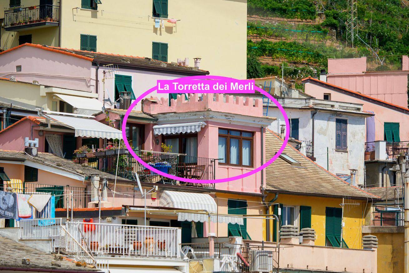 Appartamento intero, La Torretta dei Merli with Views in Vernazza, Comune di Vernazza