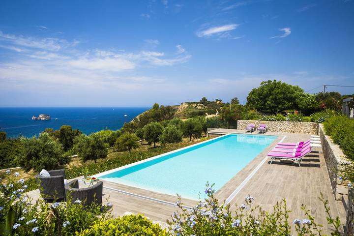 Villa για 4 άτομα, με Θέα στον ωκεανό και Μπαλκόνι καθώς και Ταράτσα και Κήπο στην Κεφαλονιά