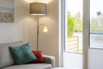 Ferienhaus für 4 Personen, mit Sauna und Garten sowie Ausblick und Seeblick in Wesermarsch