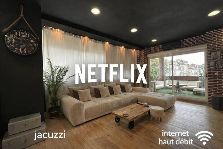 Appartement de vacances pour 6 personnes, avec Jacuzzi et Terrasse