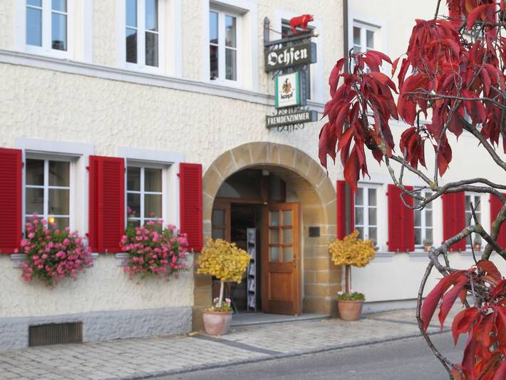 Hotel & Restaurant Roter Ochsen - Zwei-Bett-Zimmer in Lauchheim, Schwäbische Ostalb