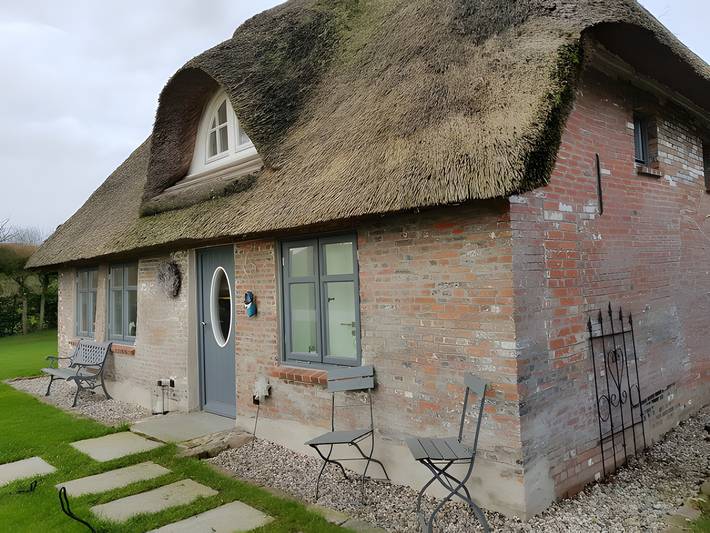 Ferienhaus 'Schäferhaus' mit privater Terrasse, Gemeinschaftsgarten und Wlan in Hemme, Eider-Treene-Sorge