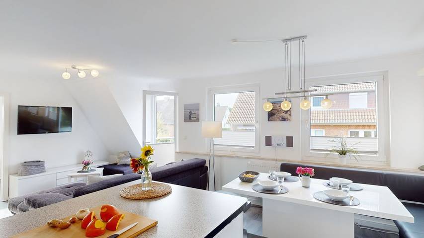 Ferienwohnung für 7 Personen, mit Balkon und Garten sowie Sauna in Grömitz