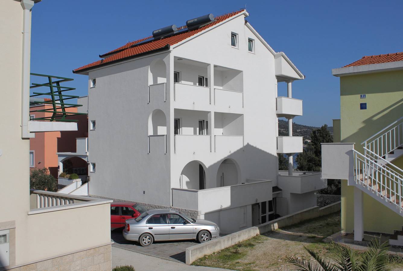 Cały apartament, Jednopokojowy apartament z tarasem i widokiem na morze Sevid, Trogir A-6024-c in Sevid, Żupania splicko-dalmatyńska