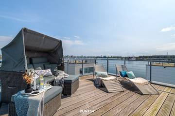 Ferienhaus mit Meerblick für 4 Personen, mit Balkon und Sauna sowie Ausblick in Schlei