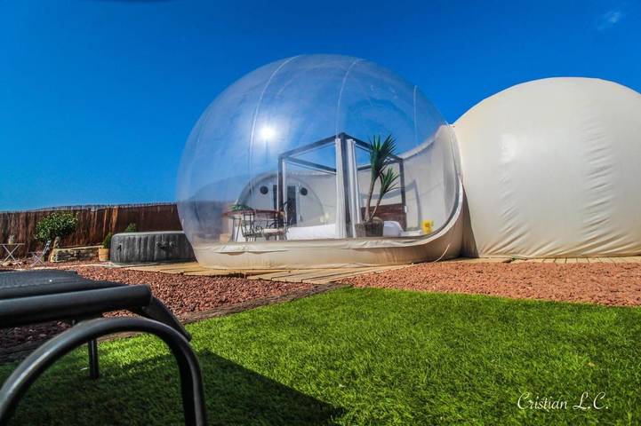 Camping für 2 Personen, mit Whirlpool und Terrasse sowie Garten und Ausblick in Kastilien-La Mancha - 3