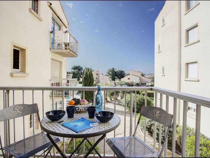 Gîte pour 4 personnes, avec balcon, animaux acceptés dans Plage du Village (Le Barcares)