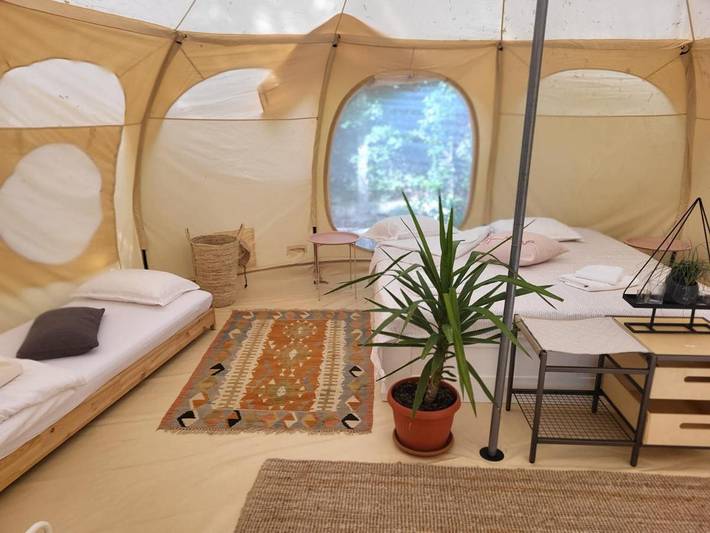 Zelt für 4 Personen, mit Pool und Terrasse sowie Ausblick und Garten, mit Haustier in Dalmatien - 2